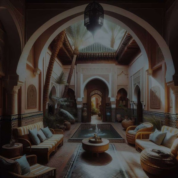 Quelle est l'expérience de séjourner dans un riad traditionnel avec patio à Marrakech?